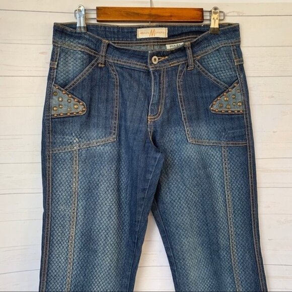 Made Jeans blue denim bootcut jeans size 9 - Picture 4 of 10